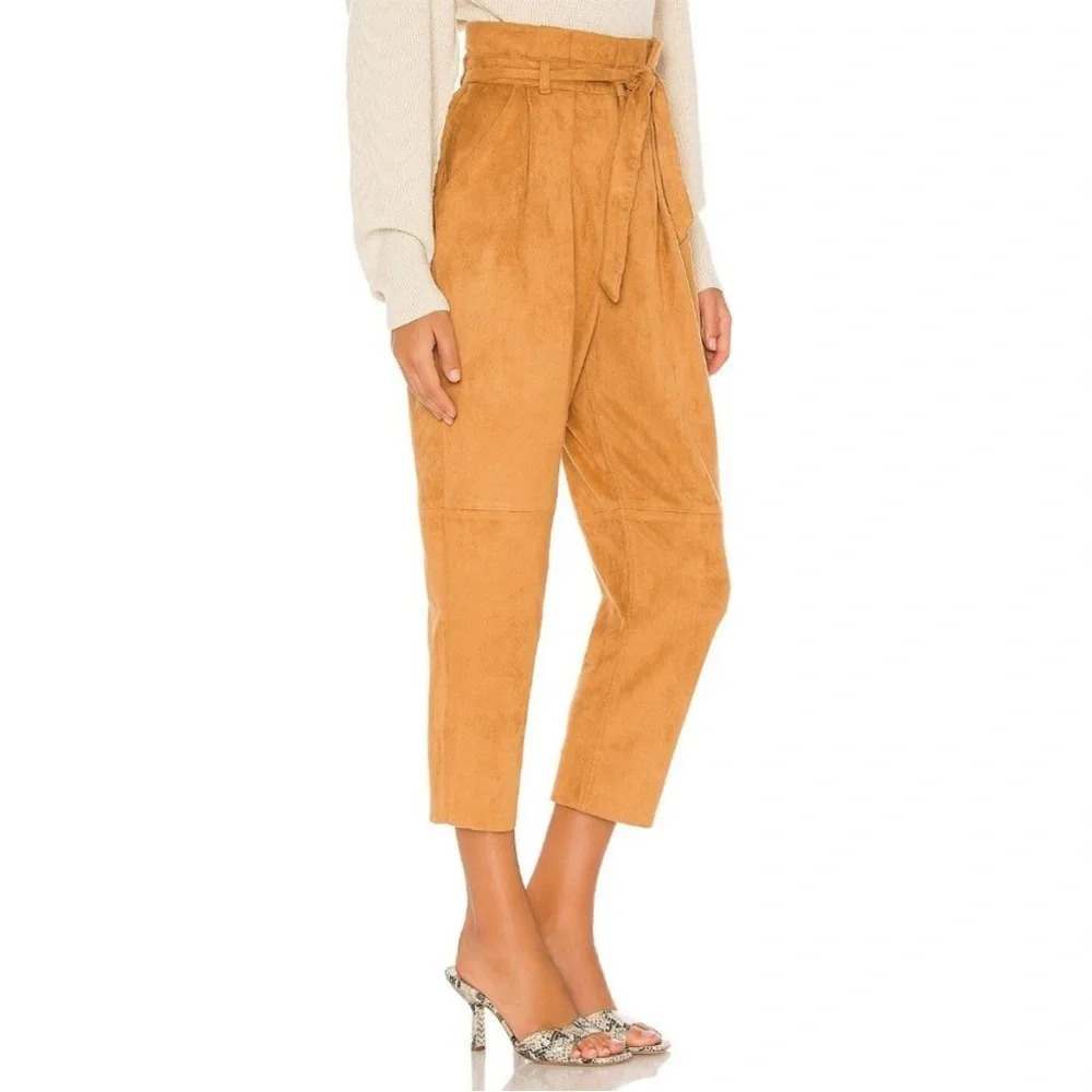 Free People Nightfall Vegan-Suede Pants Camel - Picture 5 of 12
